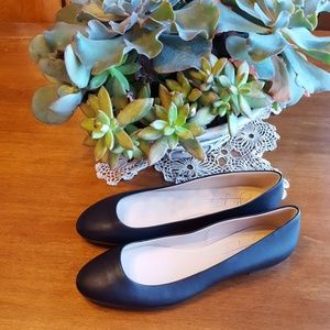Shoes of Prey black leather flats